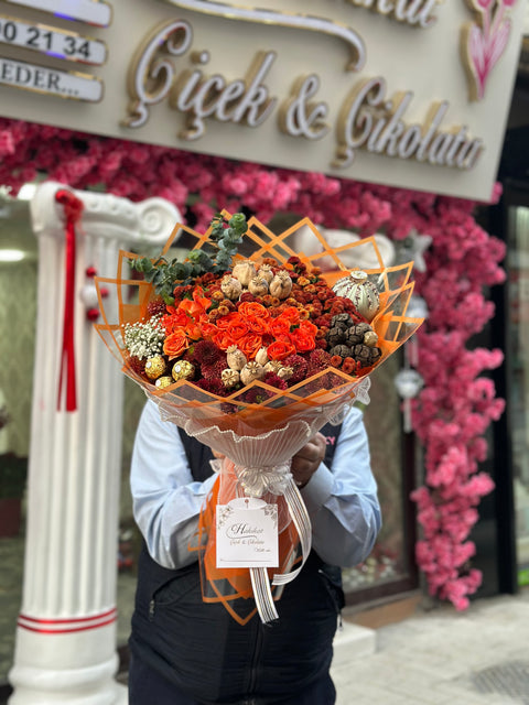 Sonbaharın Sıcak Dokunuşu – Özel Tasarım Buket