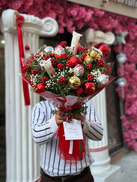 KOKİNA & ÇİKOLATA BUKETİ 
Özel Tasarım – Yeni Yılın En Anlamlı Hediyesi