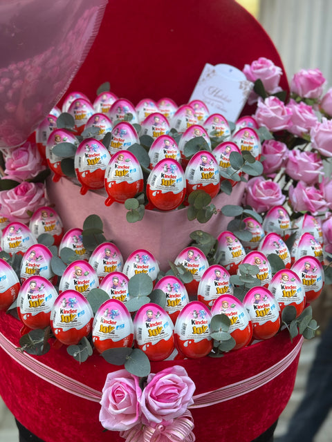 💖 KINDER & GÜL TASARIMI 50 CM ÖZEL KUTU 💖 PRENSESLERE