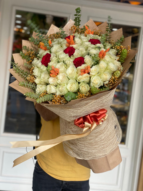 RÜZGAR AŞKI BEYAZ İTHAL GÜL 🤍