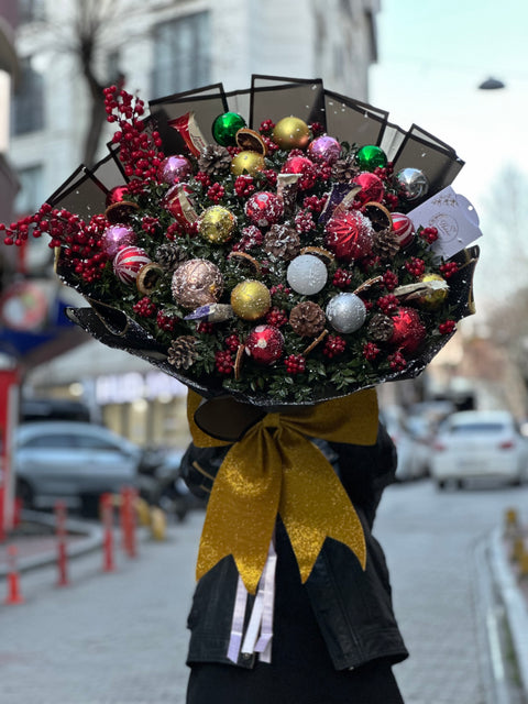 Yılbaşı Kokina Buket Aranjmanı.