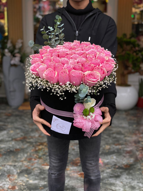 PINK IMPORTED ROSE IN A BOX 💗