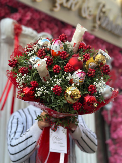 KOKİNA & ÇİKOLATA BUKETİ 
Özel Tasarım – Yeni Yılın En Anlamlı Hediyesi