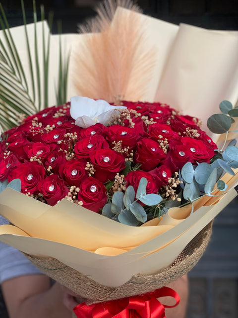 ORKİDE DETAYLI 21 li GÜL BUKET 💐