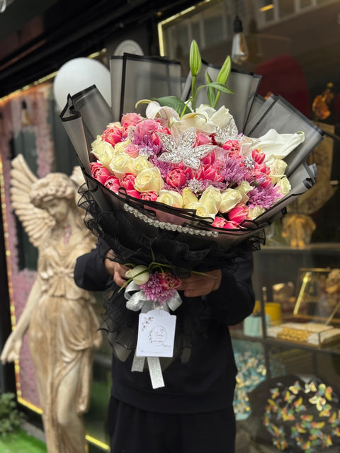 KRİSTAL DETAYLI BUKET 💎