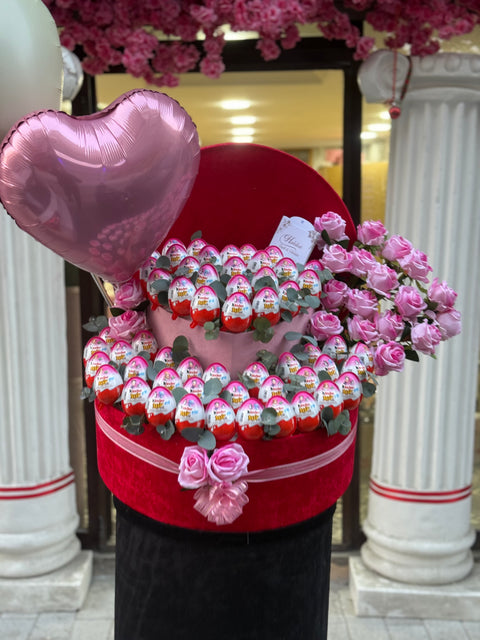 💖 KINDER & GÜL TASARIMI 50 CM ÖZEL KUTU 💖 PRENSESLERE
