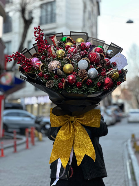 Yılbaşı Kokina Buket Aranjmanı.