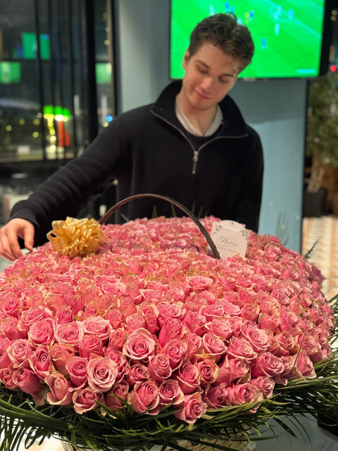 💖 501 ADET PEMBE GÜL SEPETİ – DEV LÜKS TASARIM 💖