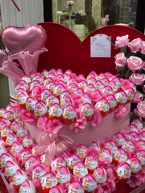 KALPLİ DEV KINDER SÜRPRİZ & GÜL TASARIMI 💝🍫🌹