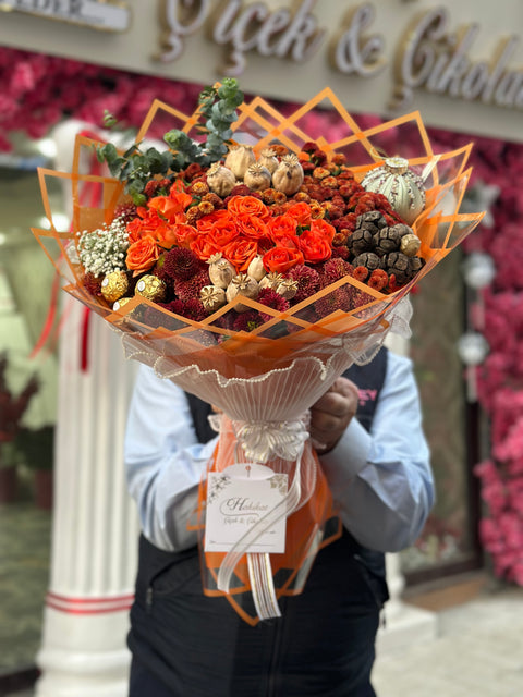 Sonbaharın Sıcak Dokunuşu – Özel Tasarım Buket