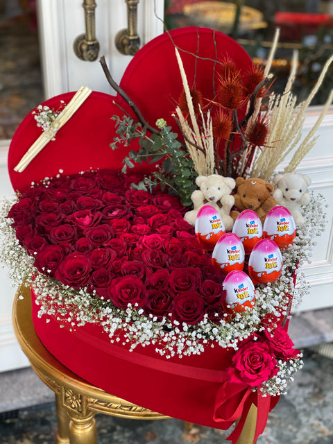 CANLI GÜLDEN 50 CM KUTU TASARIMI 😍