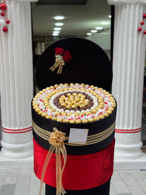 50 CM LÜKS KADİFE KUTUDA - ÖZEL ÇİKOLATA TASARIMI