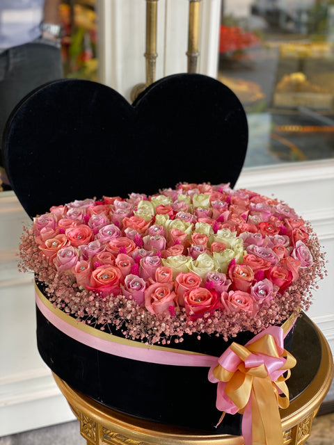 PASTEL BOX IMPORTED ROSE 👒