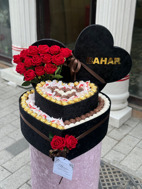 PREMİUM KALP GÜL & ÇİKOLATA KOLEKSİYONU Lüks❤️